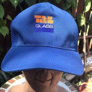 Vtg 1980s TAB Glass Mesh Snapback Hat Cap Industrial Trade Cintas Labor Union